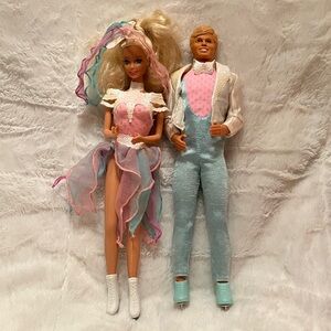 1989 Ice Capades Barbie and Ken dolls